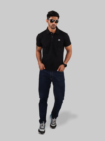 Mens Black Polo Shirts