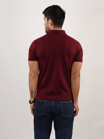 Men's Regular Fit Cotton Polo T-Shirt