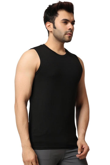 Black Workout Tank Top For men