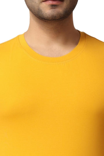 Men's Yellow Gym Muscle Tee